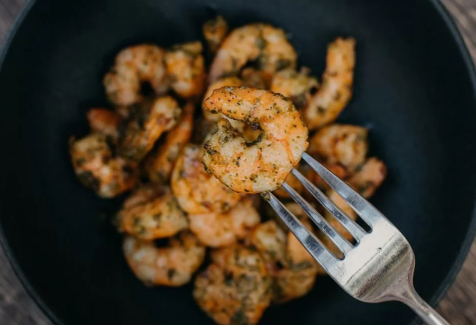 Garlic prawns